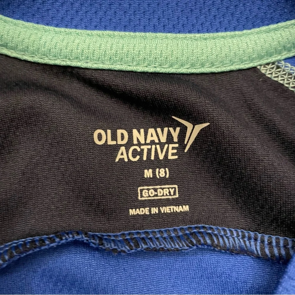 Old Navy Go Dry Boys Blue Shirt